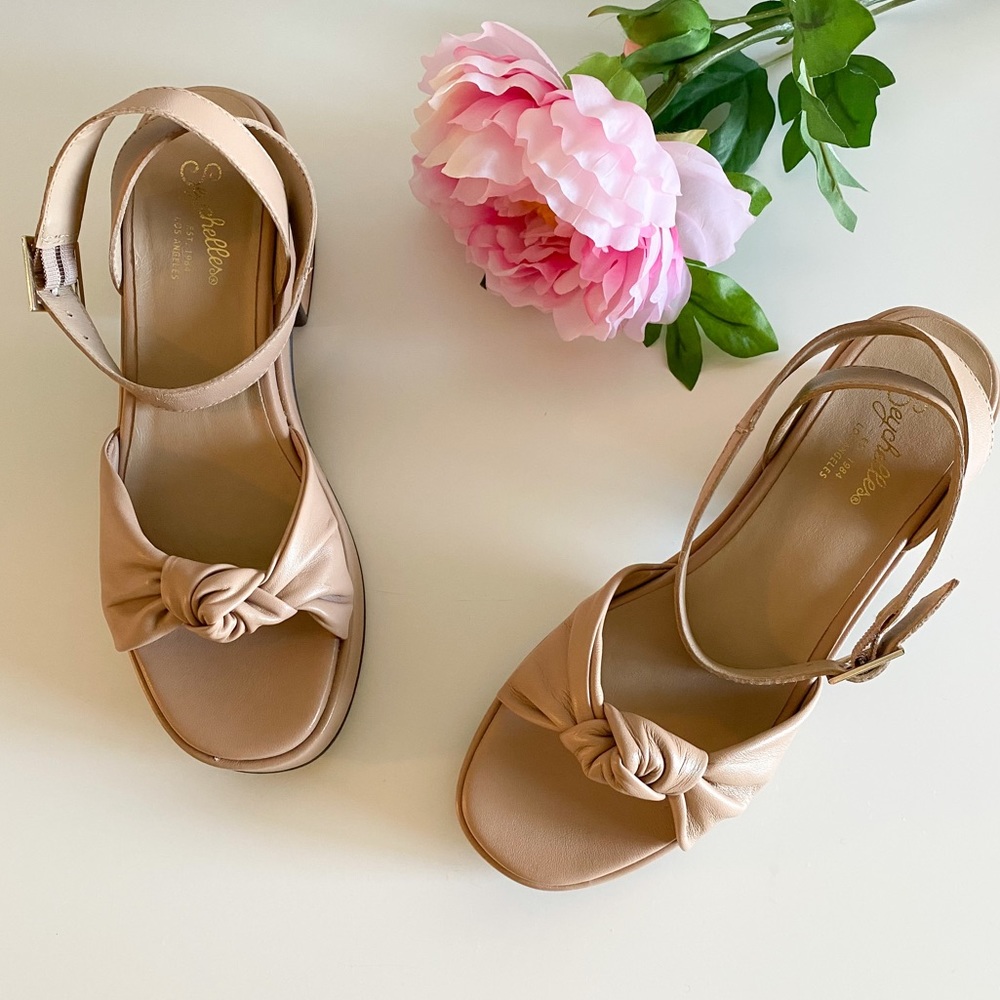 Seychelles Tan Knotted Sandals